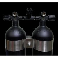 ECS Doppel 8,5L /232 bar Stahl TG konkav (schwarz) mit...
