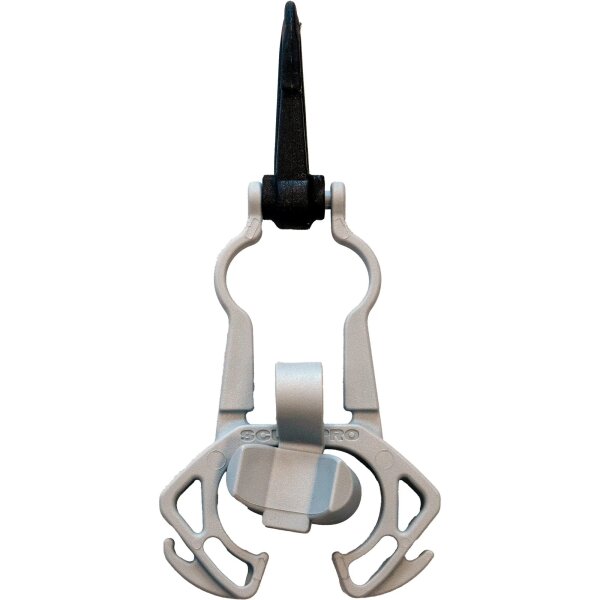 Octopushalter mit Haken, Grau