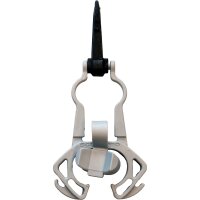 Octopushalter mit Haken, Grau