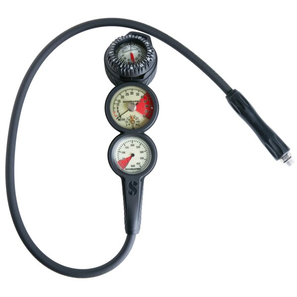 3G Analog, Tiefenmesser + Manometer + Kompass FS-2, Metall