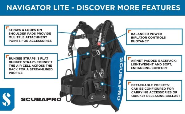 Navigator Lite mit BPI - Tarierjacket - Blau