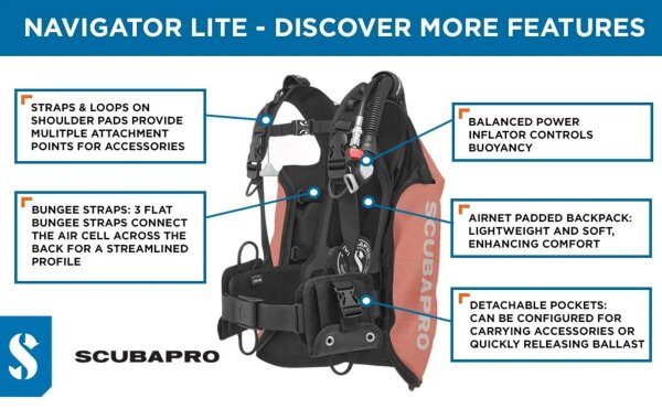 Navigator Lite mit BPI - Tarierjacket - Koral