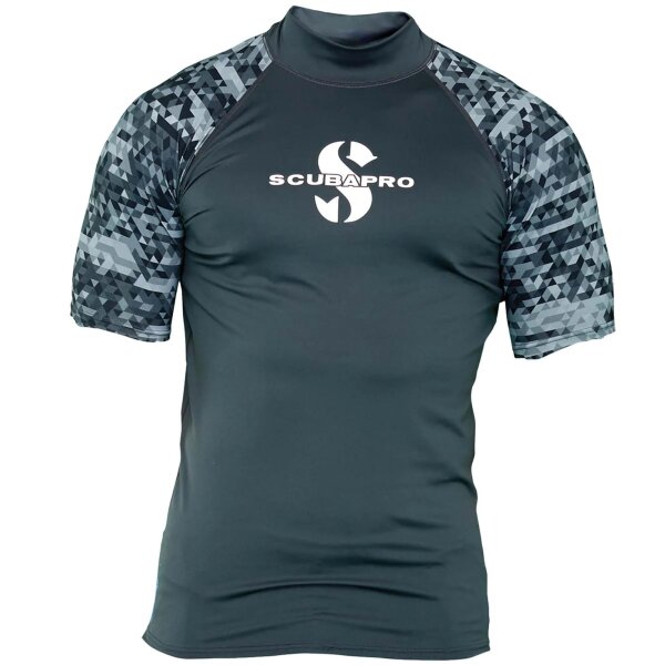 UPF 50 Rashguard Kurzarm, Graphit, Herren S