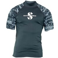 UPF 50 Rashguard Kurzarm, Graphit, Herren S