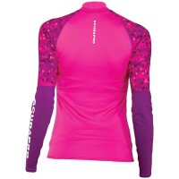 UPF 50 Rashguard Langarm Damen, Schwarz/Lila/rosa...