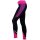 UPF 80 T-Flex Legging Damen, Schwarz/Lila/rosa (Juwel), XS