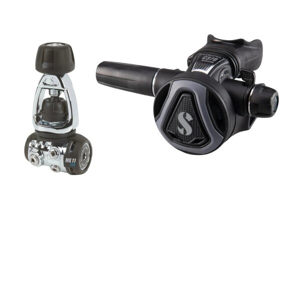 MK11 EVO/C370 INT Atemreglersystem, Schwarz/Graphit