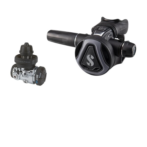 MK17 EVO 2/C370 DIN300 Atemreglersystem, Schwarz/Graphit