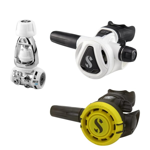 MK11 EVO/C370/R105 INT Octo Atemregler-Set, Weiss