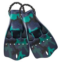 Jet Fin mit Springstraps, Dunkelblau-Camo