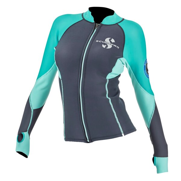 Everflex Long Sleeve Top 1.5mm Caribbean Damen