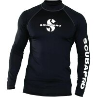 UPF 50 Rashguard Langarm, Schwarz, Herren
