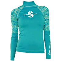 UPF 50 Rashguard Langarm Damen, Caribean